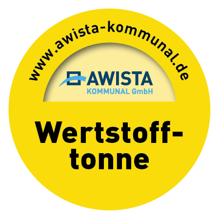 Behälterschrank-Aufkleber Wertstofftonne