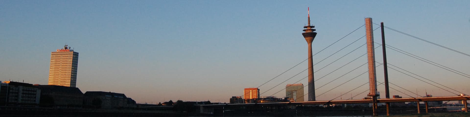 Skyline Düsseldorf Sonnenuntergang