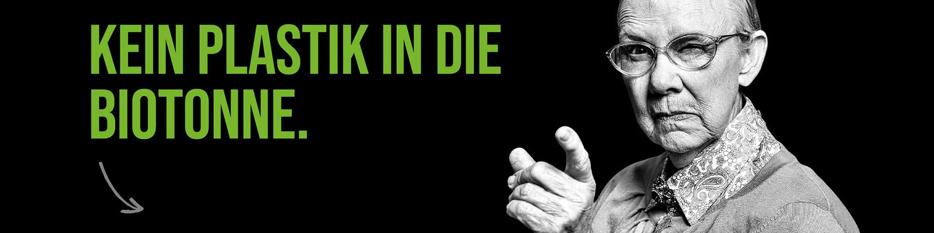 Kein Plastik in die Biotonne Kampagne